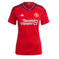 Camisa de time de futebol Manchester United Manuel Ugarte #25 Replicas 1º Equipamento Feminina 2024-25 Manga Curta